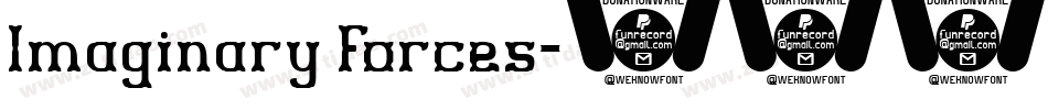 Imaginary Forces字体转换